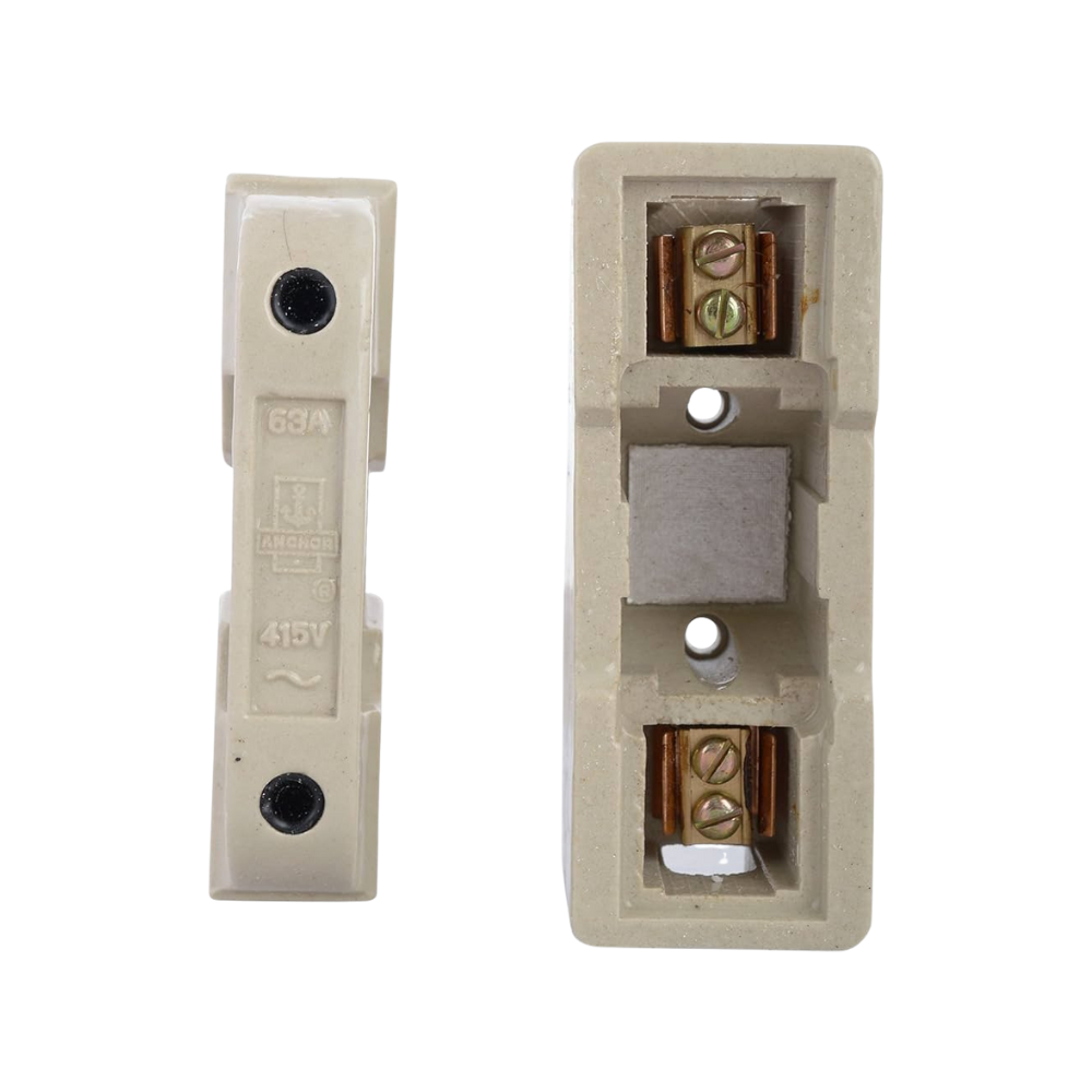 Anchor Penta Non Modular 63A - 415V Porcelain Fuse Unit Pilot