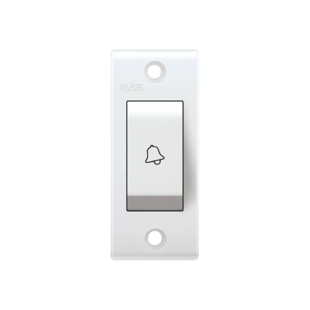 Anchor Penta Non Modular 6A Bell Push Switch Deluxe White