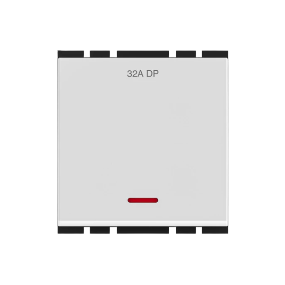 GM ACE 32A-240V 2 Module DP Switch With Indicator (Neon)