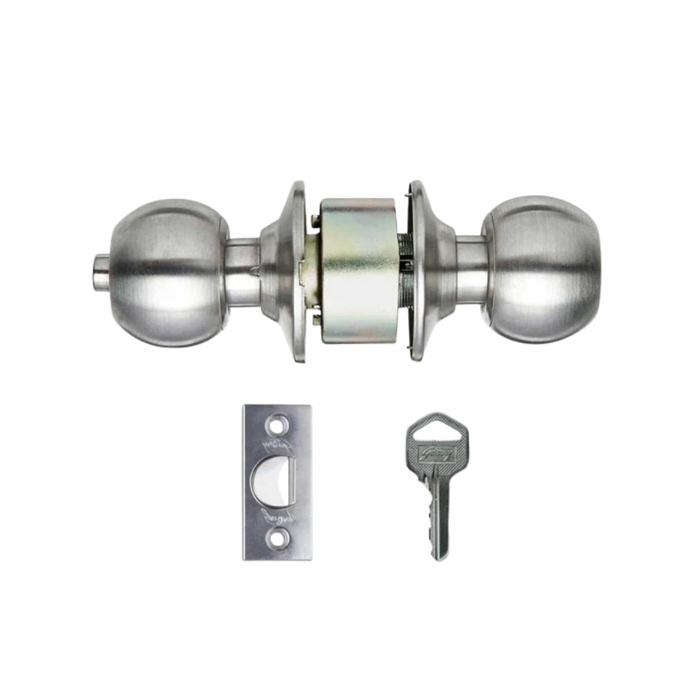 Godrej Classic Cylindrical Lock Keyed (Stainless Steel)