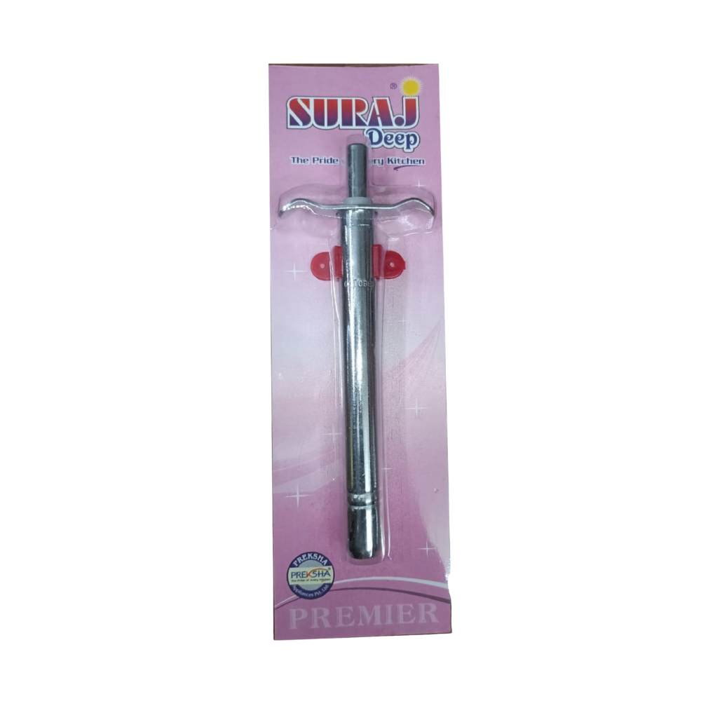 Suraj Deep Stainless Steel Gas Lighter