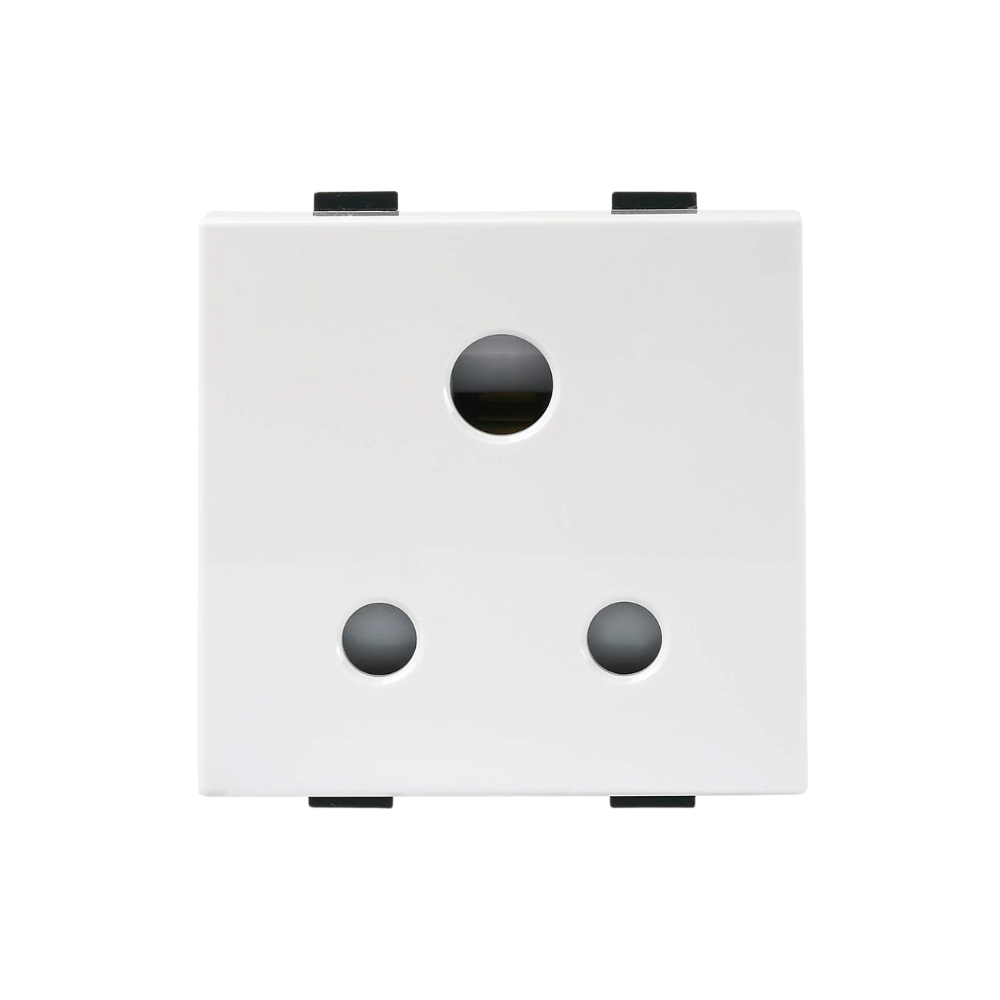 Anchor Roma Classic 6A 3Pin Round Socket ( W/o'Shutter)(ISI) 2M