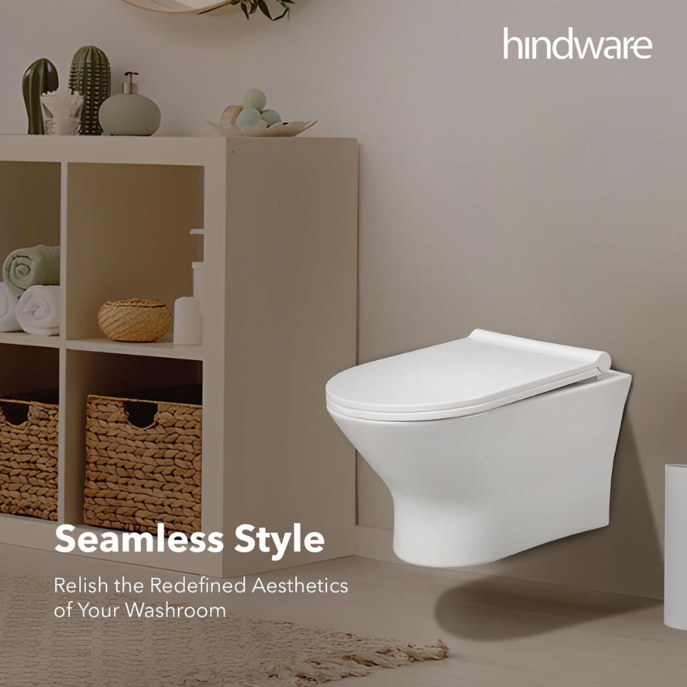 Hindware Wall Mounted Commode, Fabio Neo