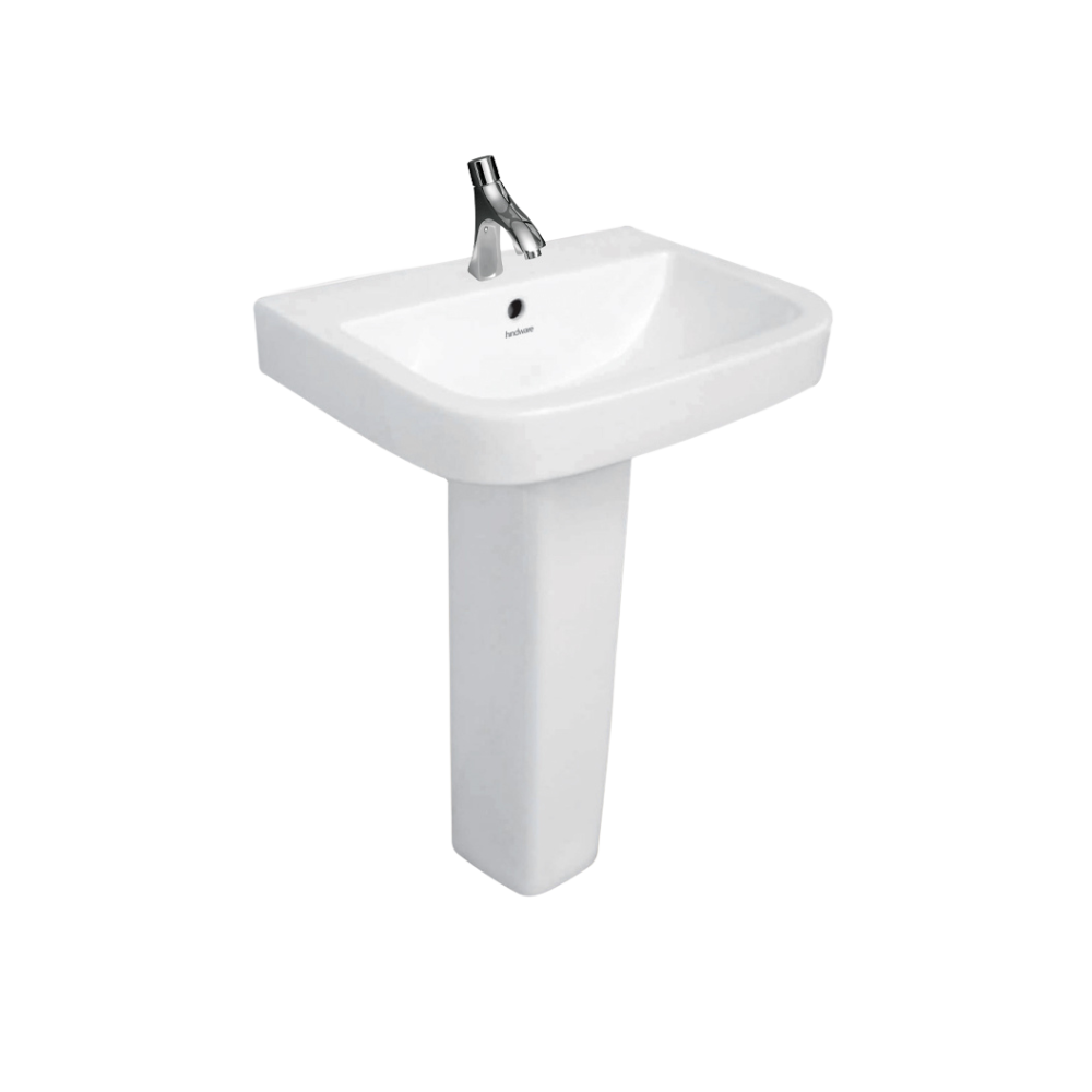 Hindware Basin with Full Pedestal, Neo Largo