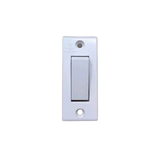 Anchor Penta Non Modular 6A 1Way Switch, Deluxe, IP20, White