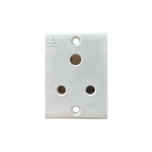 Anchor Penta Non  Modular 6A 3 Pin Socket (ISI)