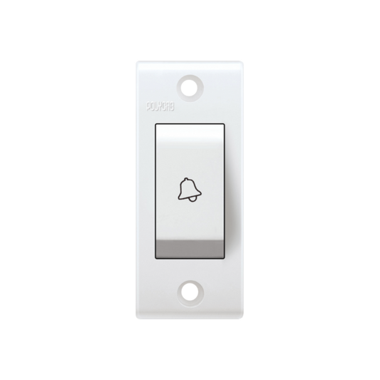 Anchor Penta Non Modular 6A Bell Push Switch Deluxe White