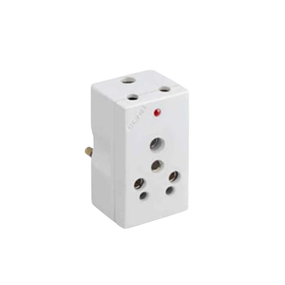 Cona Gold 3 Pin Multi Plug 6/16A.