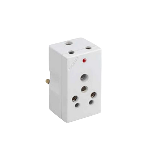 Cona Gold 3 Pin Multi Plug 6/16A.