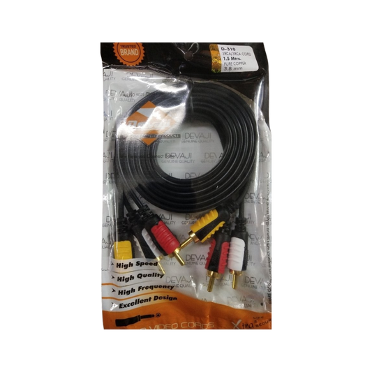 Devaji 1.5 Meter Audio Video Cables