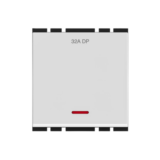 GM ACE 32A-240V 2 Module DP Switch With Indicator (Neon)